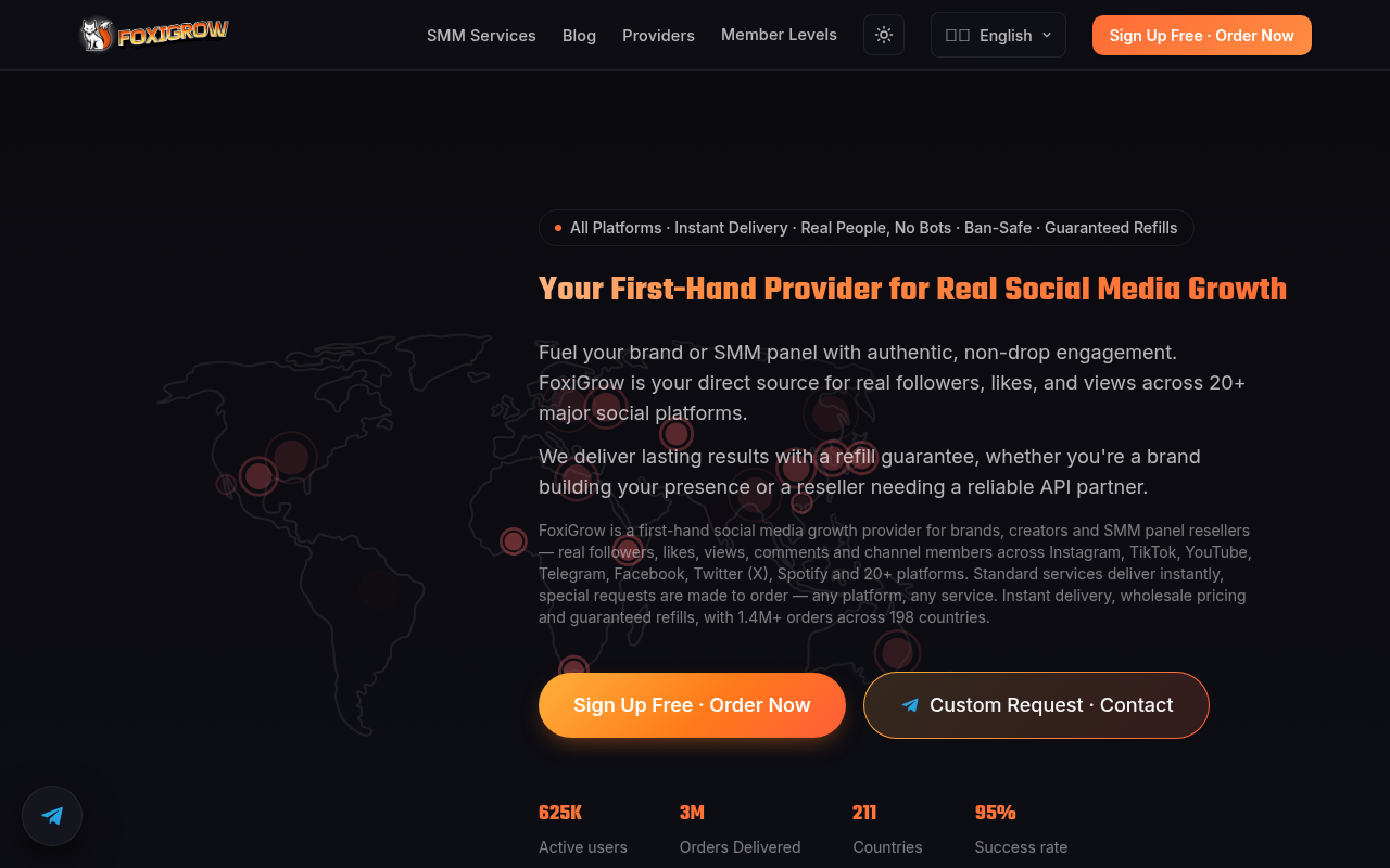 FoxiGrow #Organic service provider captura de tela